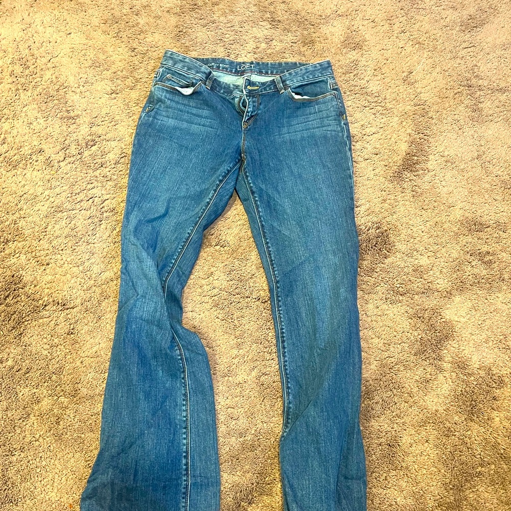 LOFT Classic Blue Boot Cut Jeans